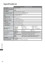 Preview for 74 page of Panasonic Viera TX-L24C3E Operating Instructions Manual