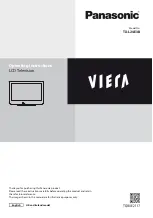 Preview for 1 page of Panasonic Viera TX-L24E3B Operating Instructions Manual