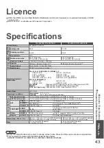 Preview for 43 page of Panasonic Viera TX-L26C10P Operating Instructions Manual