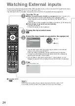 Preview for 24 page of Panasonic Viera TX-L26C20B Operating Instructions Manual