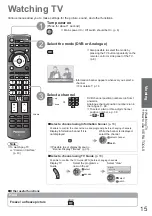 Предварительный просмотр 15 страницы Panasonic VIERA TX-L26X10B Operating Instructions Manual