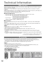 Предварительный просмотр 62 страницы Panasonic VIERA TX-L26X10B Operating Instructions Manual