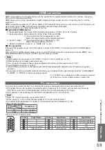 Preview for 59 page of Panasonic Viera TX-L26X10E Operating Instructions Manual