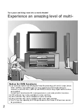 Предварительный просмотр 2 страницы Panasonic Viera TX-L26X10Y Operating Instructions Manual