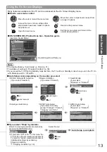 Предварительный просмотр 13 страницы Panasonic Viera TX-L26X10Y Operating Instructions Manual