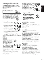 Preview for 3 page of Panasonic VIERA TX-L32BL6E Operating Instructions Manual