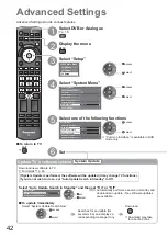 Preview for 42 page of Panasonic Viera TX-L32C10BA Operating Instructions Manual