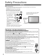 Preview for 4 page of Panasonic Viera TX-L32D28BP Operating Instructions Manual