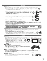 Preview for 5 page of Panasonic Viera TX-L32D28BP Operating Instructions Manual