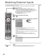 Preview for 28 page of Panasonic Viera TX-L32D28BP Operating Instructions Manual