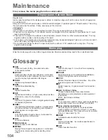 Preview for 104 page of Panasonic Viera TX-L32D28BP Operating Instructions Manual