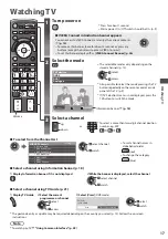 Предварительный просмотр 17 страницы Panasonic Viera TX-L32E30Y Operating Instructions Manual