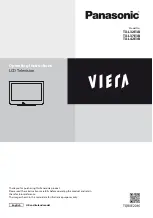 Panasonic Viera TX-L32E3B Operating Instructions Manual preview