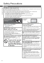 Предварительный просмотр 4 страницы Panasonic Viera TX-L32ET5Y Operating Instructions Manual