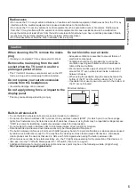 Preview for 5 page of Panasonic Viera TX-L32ET5Y Operating Instructions Manual