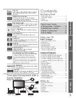 Предварительный просмотр 3 страницы Panasonic VIERA TX-L32G10B Operating Instructions Manual