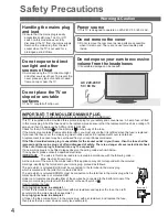 Предварительный просмотр 4 страницы Panasonic VIERA TX-L32G10B Operating Instructions Manual