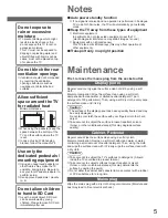 Предварительный просмотр 5 страницы Panasonic VIERA TX-L32G10B Operating Instructions Manual