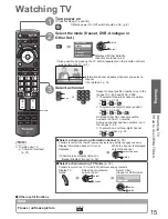 Предварительный просмотр 15 страницы Panasonic VIERA TX-L32G10B Operating Instructions Manual