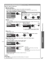 Предварительный просмотр 47 страницы Panasonic VIERA TX-L32G10B Operating Instructions Manual