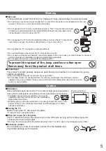 Preview for 5 page of Panasonic Viera TX-L32G20BA Operating Instructions Manual