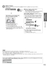 Preview for 15 page of Panasonic Viera TX-L32G20BA Operating Instructions Manual