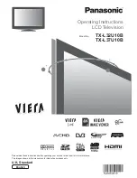 Panasonic Viera TX-L32U10B Operating Instructions Manual preview