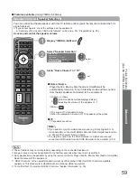 Предварительный просмотр 59 страницы Panasonic Viera TX-L32U10B Operating Instructions Manual