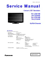 Preview for 1 page of Panasonic Viera TX-L32U10B Service Manual