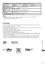 Preview for 75 page of Panasonic Viera TX-L32UX3E Operating Instructions Manual