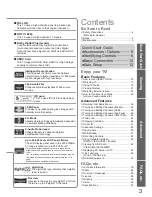 Preview for 3 page of Panasonic VIERA TX-L32V10B Operating Instructions Manual