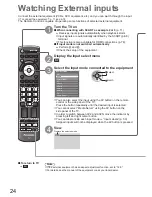 Preview for 24 page of Panasonic VIERA TX-L32V10B Operating Instructions Manual