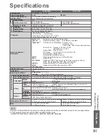 Preview for 91 page of Panasonic VIERA TX-L32V10B Operating Instructions Manual