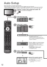 Preview for 12 page of Panasonic Viera TX-L32V10E Operating Instructions Manual