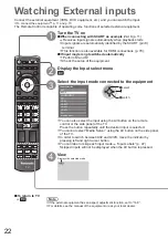 Preview for 22 page of Panasonic Viera TX-L32V10E Operating Instructions Manual