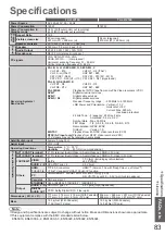 Preview for 83 page of Panasonic Viera TX-L32V10E Operating Instructions Manual