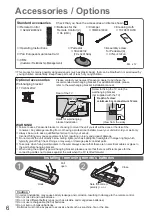 Предварительный просмотр 6 страницы Panasonic Viera TX-L32X15BA Operating Instructions Manual