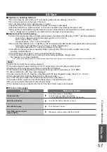 Preview for 57 page of Panasonic Viera TX-L32X15E Operating Instructions Manual