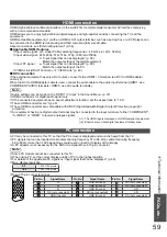 Preview for 59 page of Panasonic Viera TX-L32X15E Operating Instructions Manual