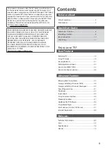 Preview for 3 page of Panasonic Viera TX-L32X3E Operating Instructions Manual