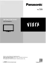 Panasonic Viera TX-L32X5B Operating Instructions Manual предпросмотр