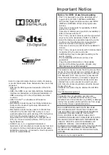 Preview for 2 page of Panasonic Viera TX-L32XM6E Operating Insructions