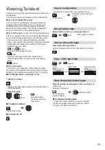 Предварительный просмотр 13 страницы Panasonic Viera TX-L32XM6E Operating Insructions