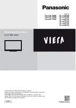 Preview for 1 page of Panasonic Viera TX-L37ET5EW Operating Instructions Manual