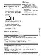 Предварительный просмотр 5 страницы Panasonic Viera TX-L37G10E Operating Instructions Manual