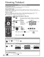 Предварительный просмотр 22 страницы Panasonic VIERA TX-L37G15B Operating Instructions Manual