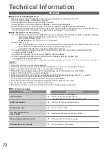 Preview for 72 page of Panasonic Viera TX-L37G15E Operating Instructions Manual