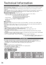 Preview for 74 page of Panasonic Viera TX-L37G15E Operating Instructions Manual