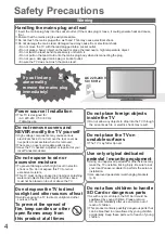 Предварительный просмотр 4 страницы Panasonic Viera TX-L37V20E Operating Instructions Manual