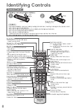 Предварительный просмотр 8 страницы Panasonic Viera TX-L37V20E Operating Instructions Manual